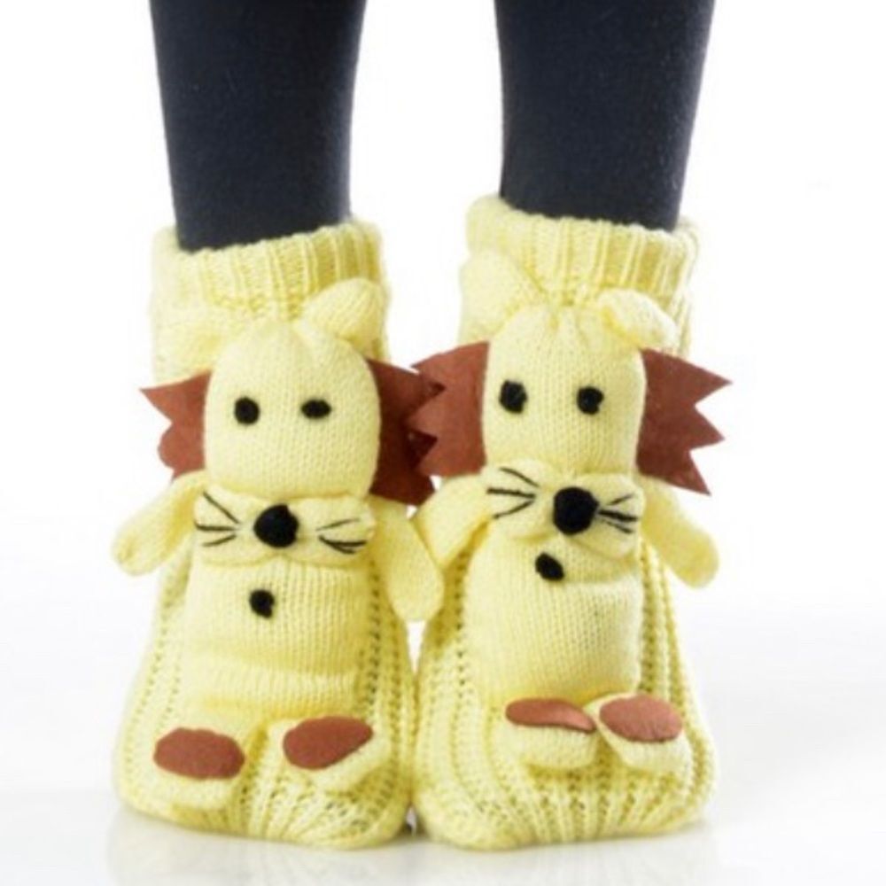 Kids 3D Animal Slipper Sock With Grip - Picture 2 of 8